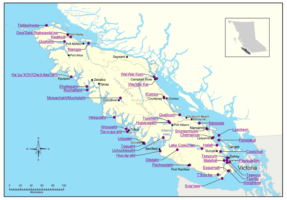 BC Aboriginal Group around Strait of Georgia