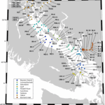 Map of all stations in 2022. Station markers are coloured by patrol.